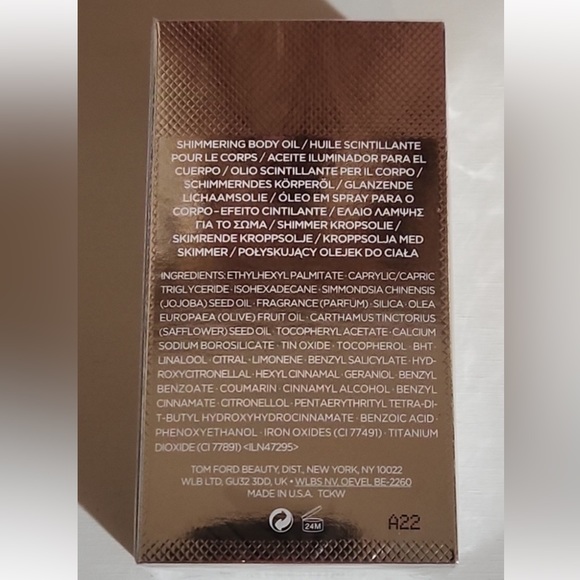 TOM FORD Soleil Neige Shimmering Body Oil 1.5 oz small bottle - Picture 3 of 5